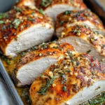 Homemade Garlic Herb Roasted Turkey Breast photo