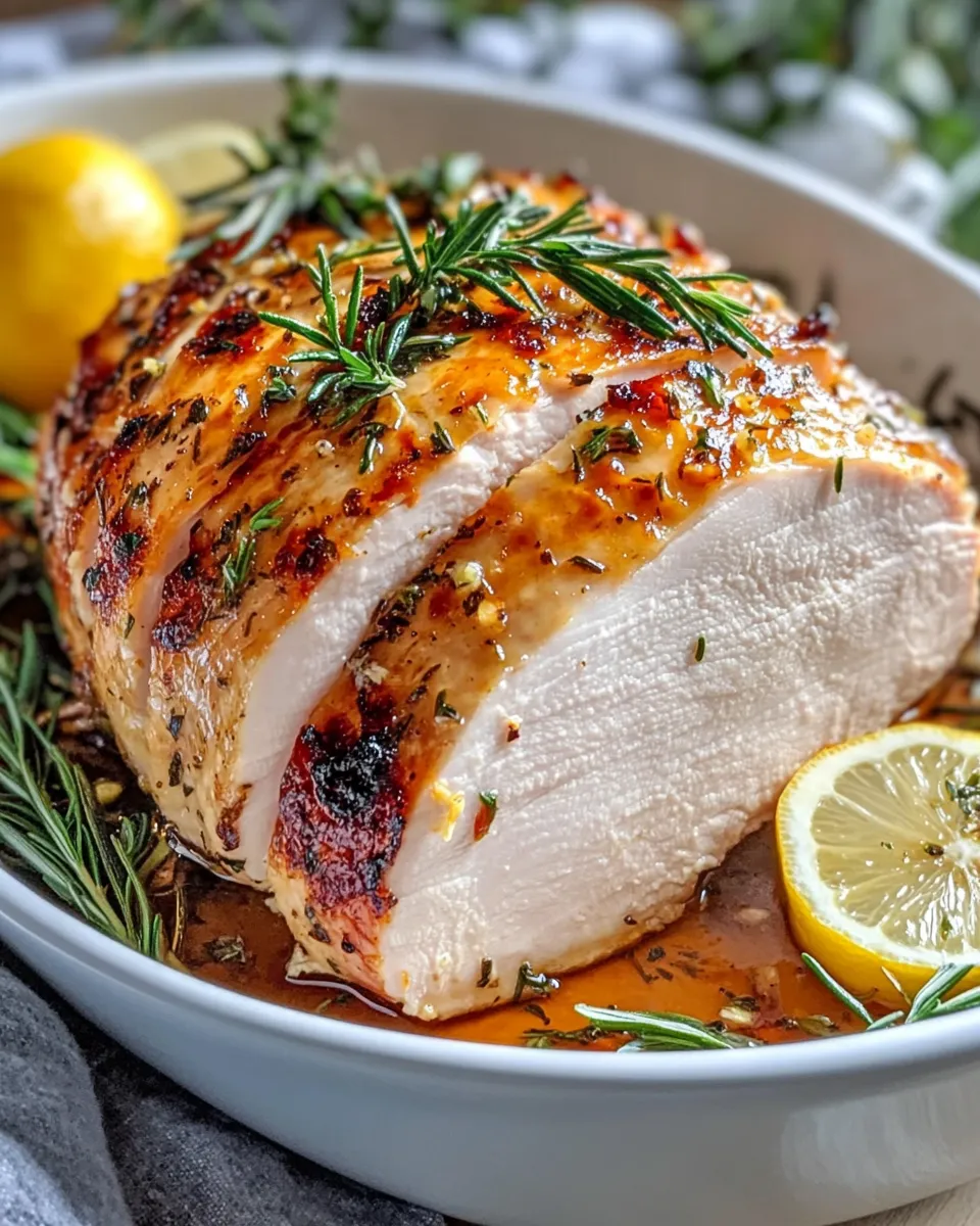 Classic Garlic Herb Roasted Turkey Breast image
