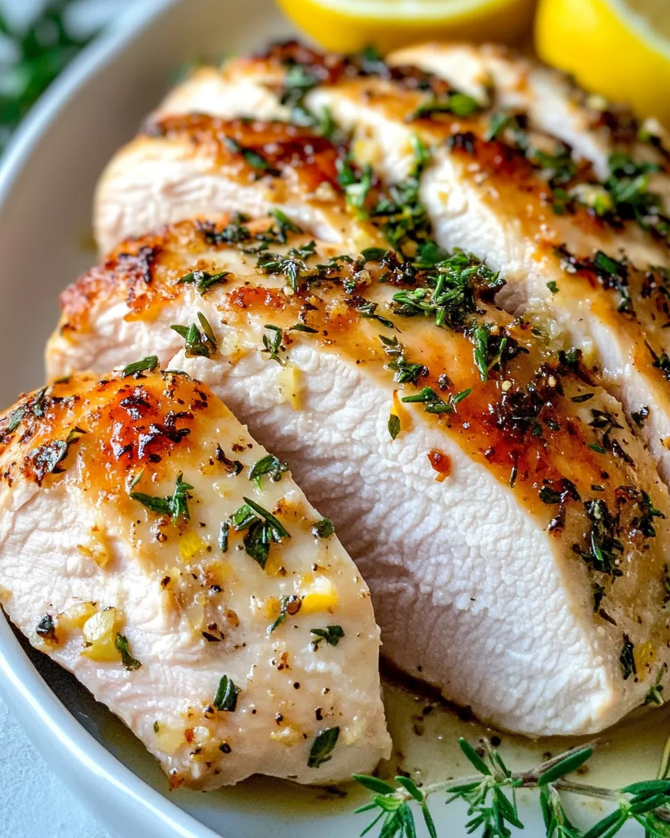 Easy Garlic Herb Roasted Turkey Breast recipe photo