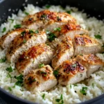 Homemade Garlic Parmesan Chicken and Rice photo