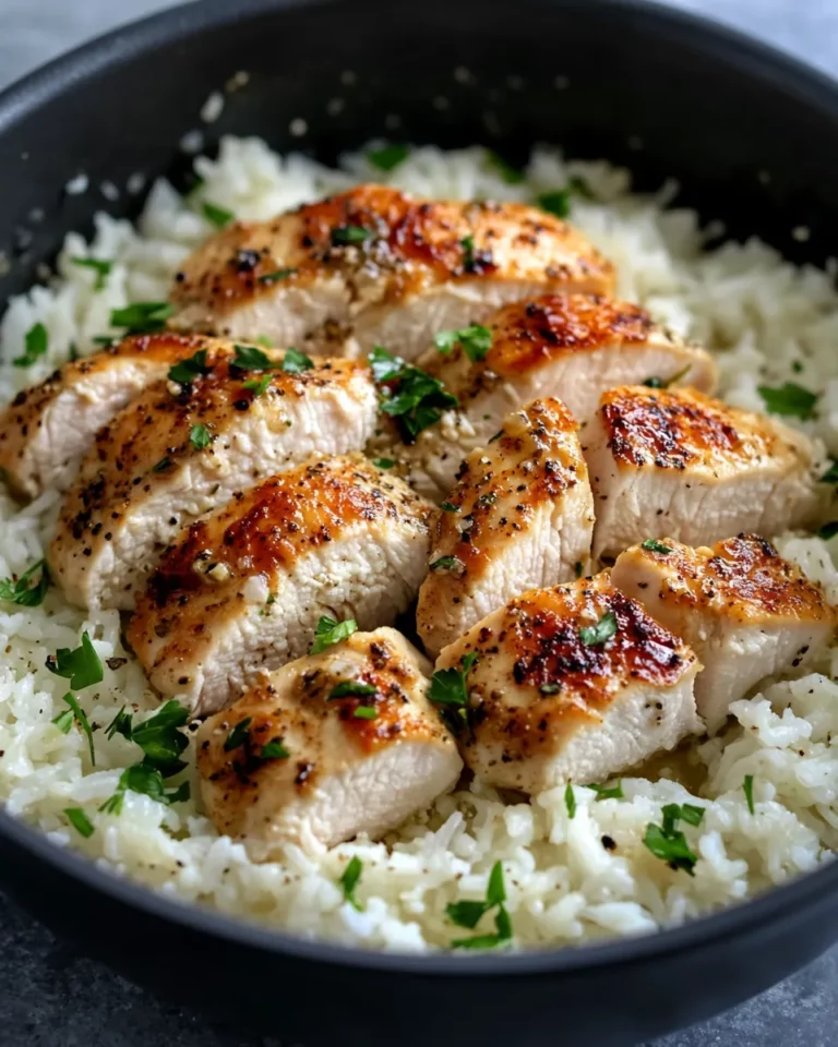 Homemade Garlic Parmesan Chicken and Rice photo