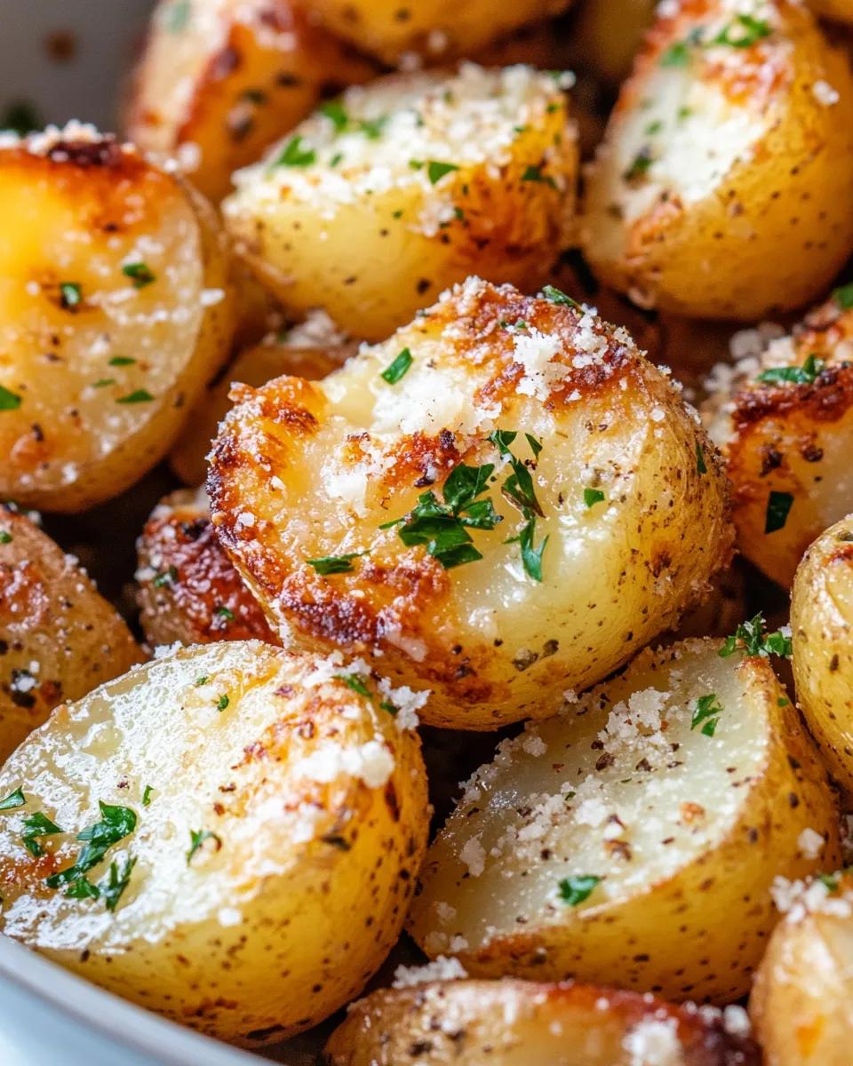 Easy Garlic Parmesan Pull-Apart Potatoes recipe image
