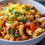 Homemade Hearty Chili Mac Skillet photo