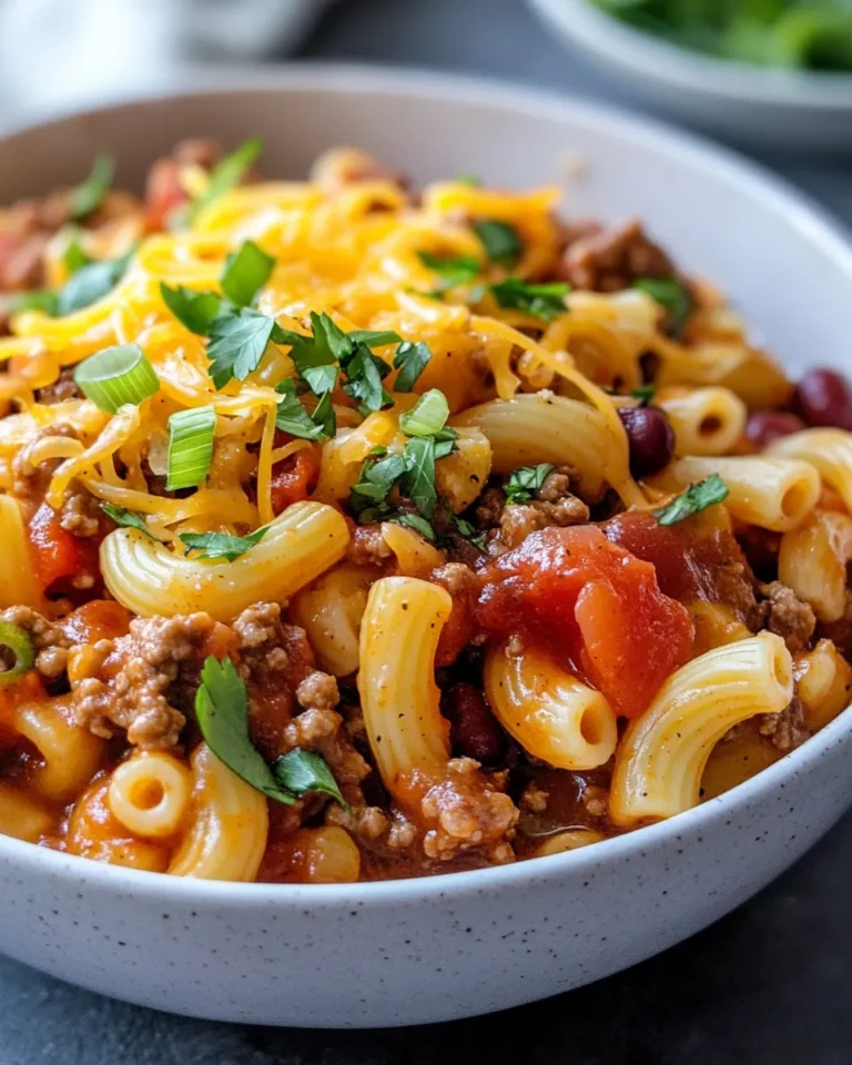 Homemade Hearty Chili Mac Skillet photo