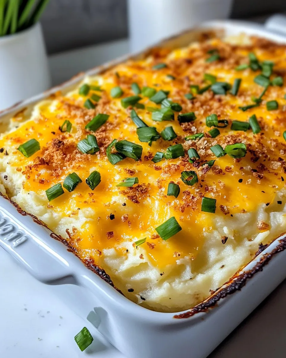 Easy Holiday Mashed Potato Casserole recipe photo