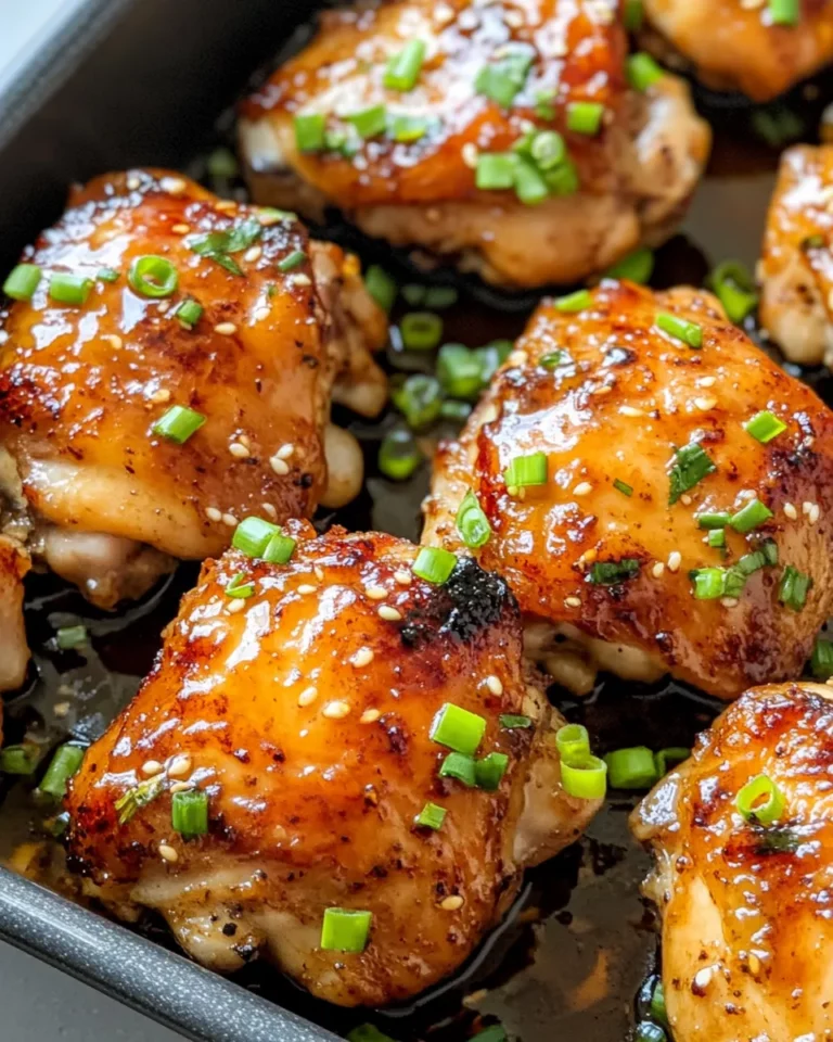 Homemade Honey Garlic Chicken Thighs recipe photo
