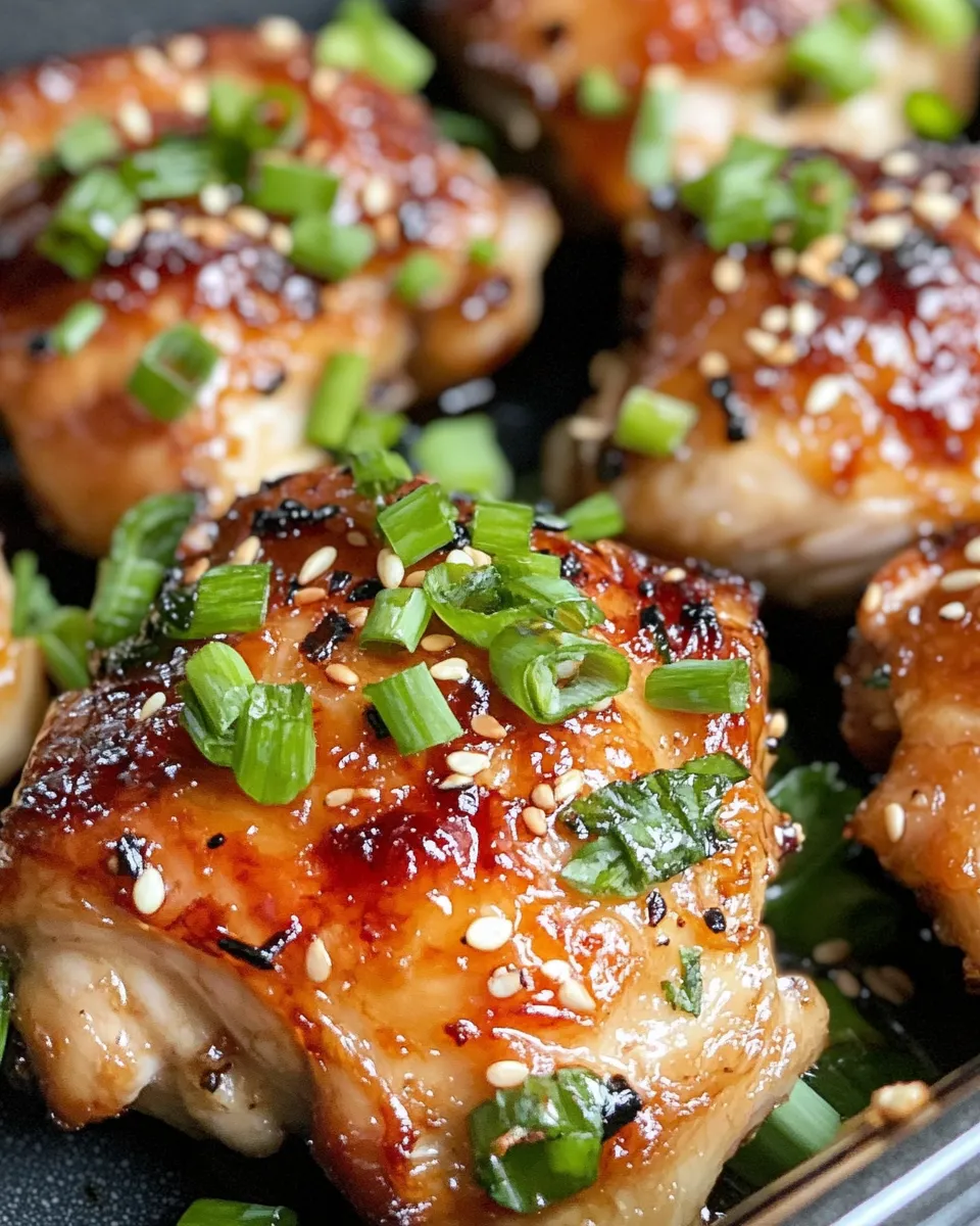 Classic Honey Garlic Chicken Thighs dish photo