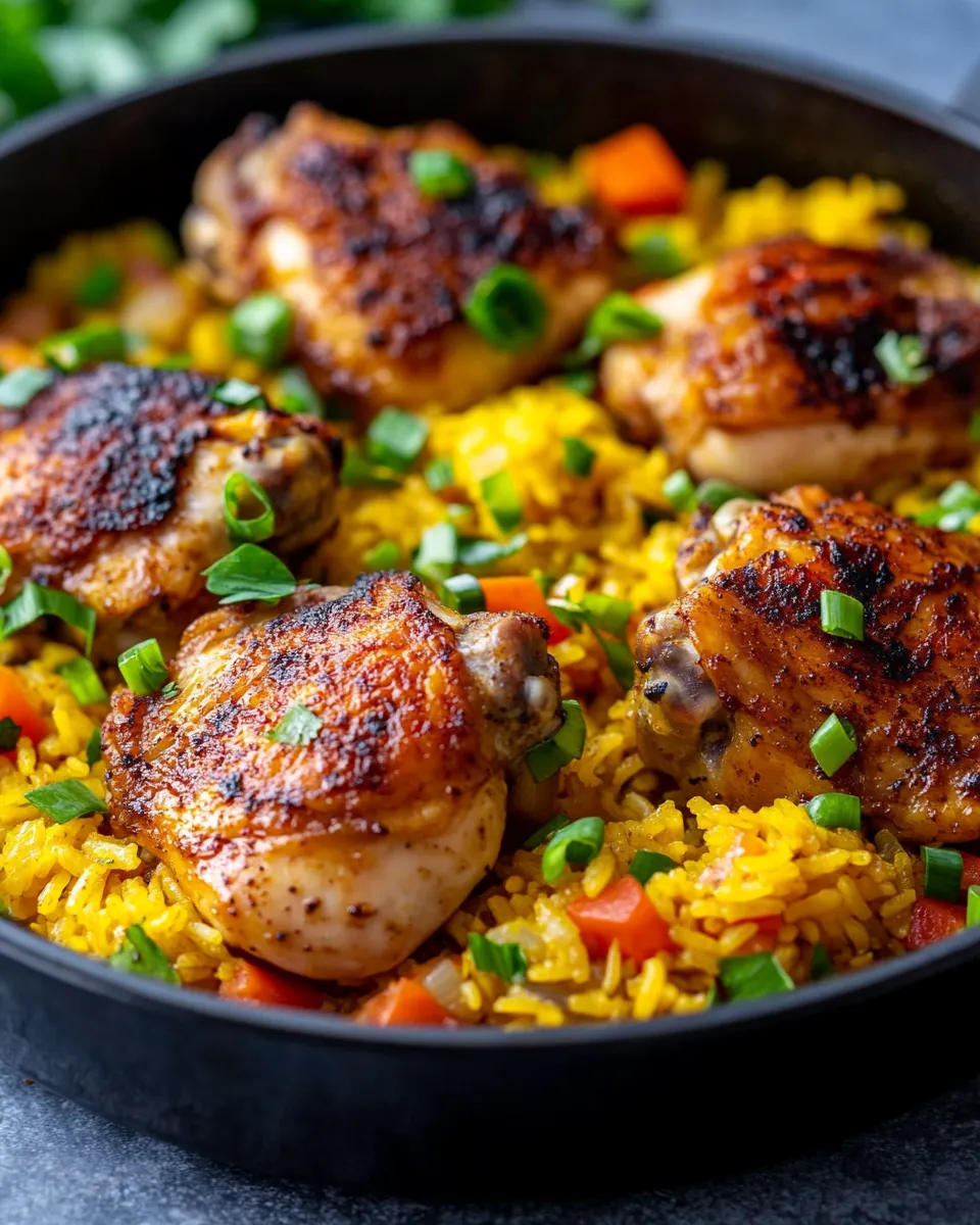 Delicious Jerk Chicken and Yellow Rice image
