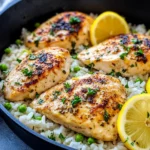 Homemade Lemon Herb Chicken and Rice Bake photo