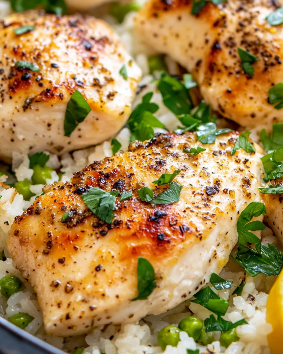 Classic Lemon Herb Chicken and Rice Bake image
