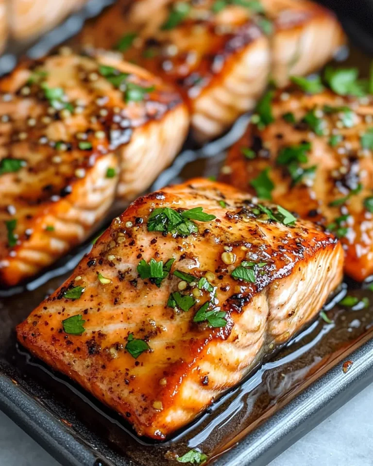 Homemade Maple Dijon Glazed Salmon photo