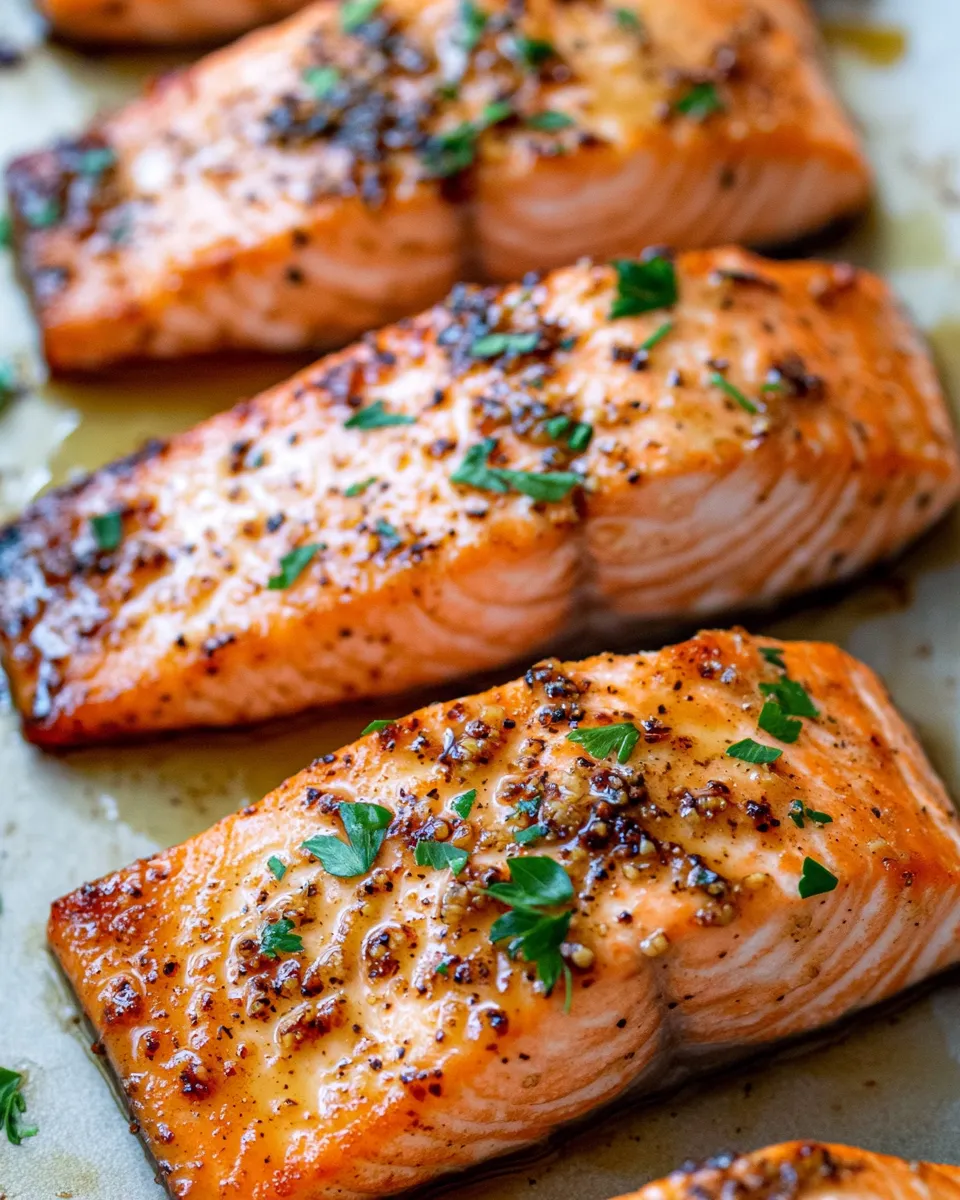 Delicious Maple Dijon Glazed Salmon dish photo