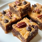 Homemade Maple Pecan Chocolate Chip Blondies photo