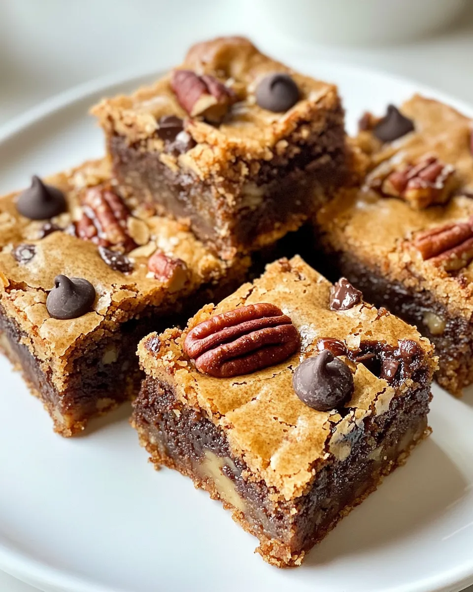 Homemade Maple Pecan Chocolate Chip Blondies photo