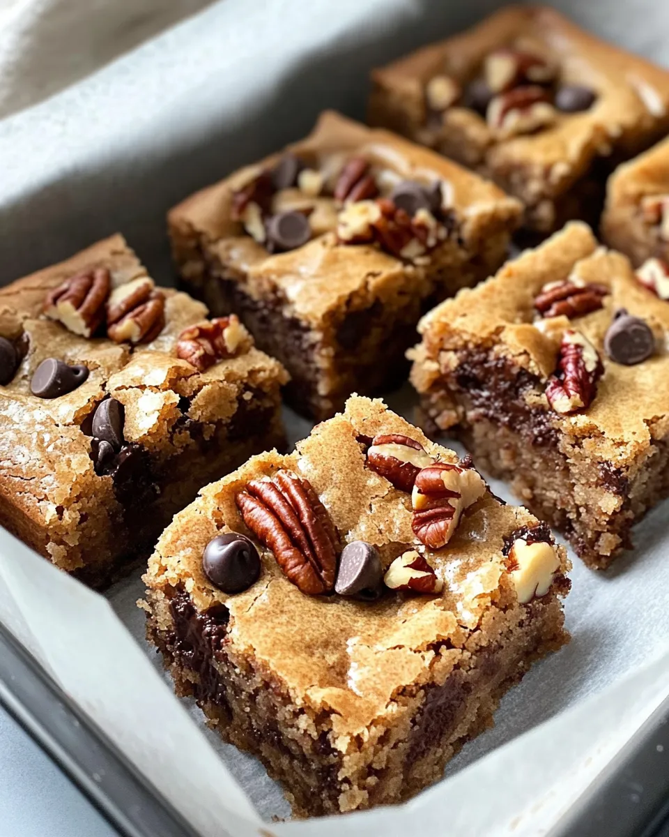 Classic Maple Pecan Chocolate Chip Blondies image