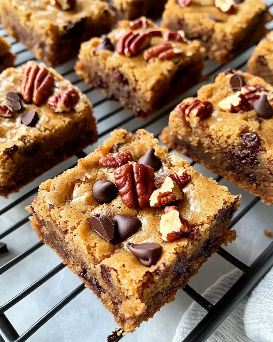 Delicious Maple Pecan Chocolate Chip Blondies dish photo