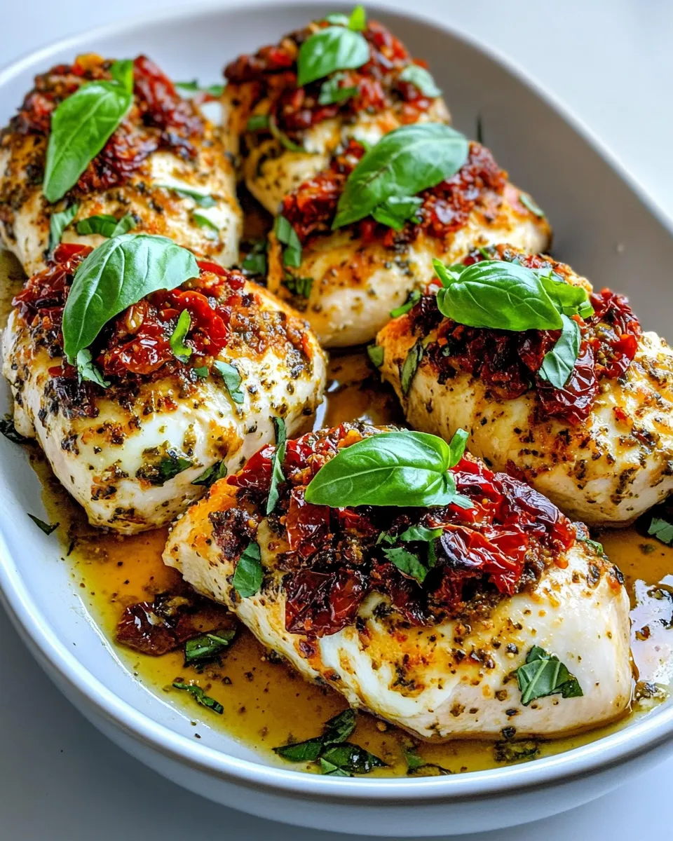 Delicious Mozzarella Pesto Stuffed Chicken dish photo