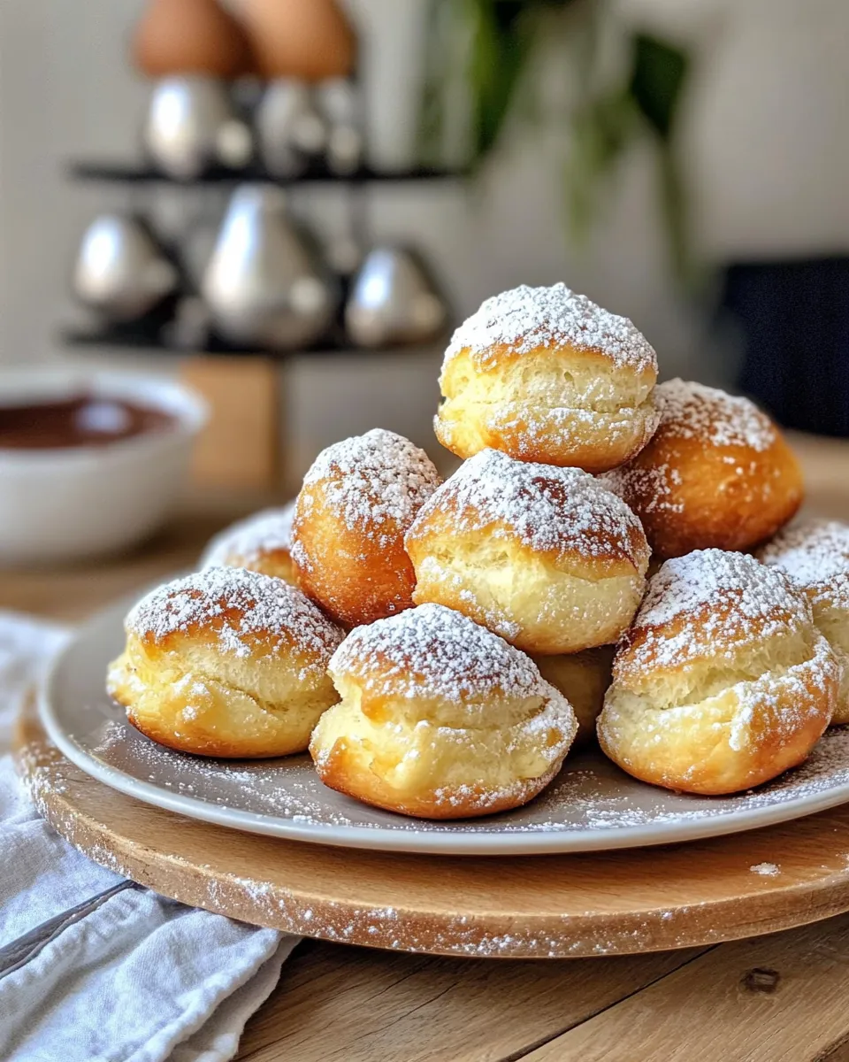 Classic Nutella-Stuffed Bomboloni Snowcaps image