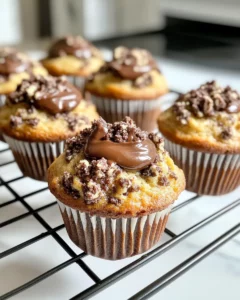 Delicious Nutella Stuffed Banana Bread Muffins recipe photo