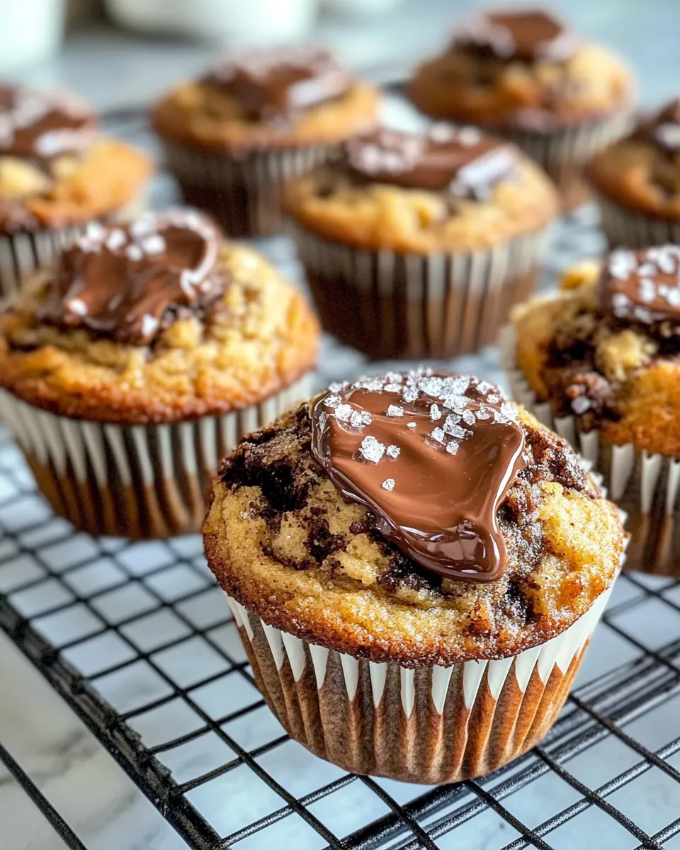 Best Nutella Stuffed Banana Bread Muffins recipe image