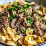 Homemade One Pot Beef Stroganoff Noodles recipe photo