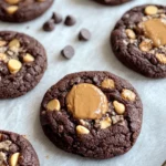 Delicious Peanut Butter Stuffed Brownie Cookies recipe photo