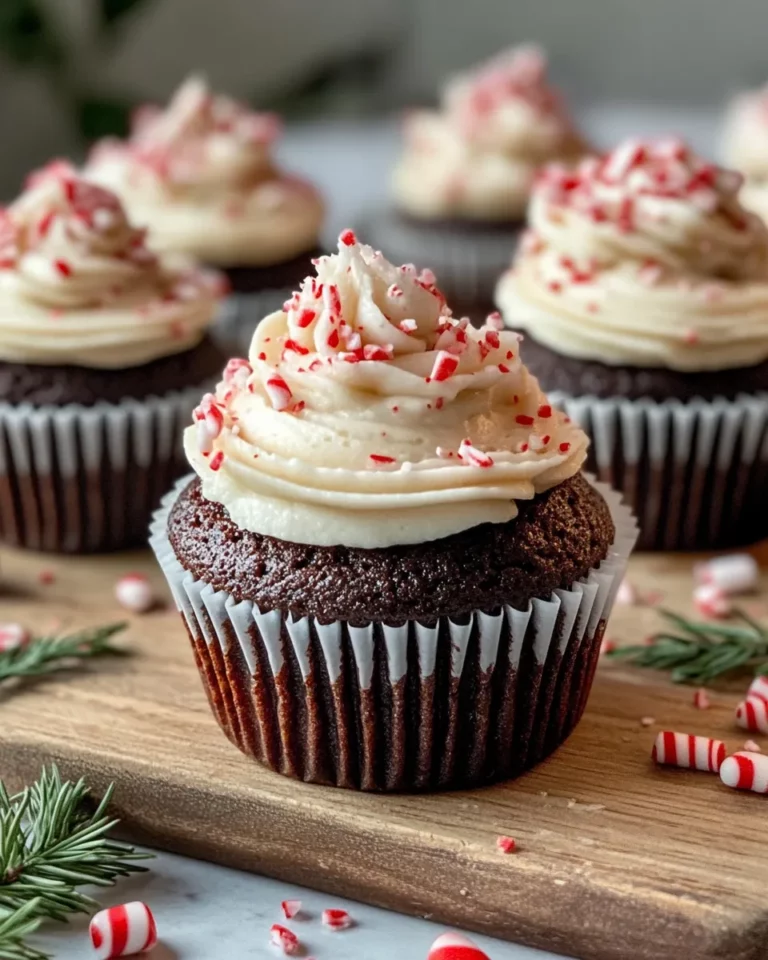 Homemade Peppermint Mocha Cupcakes recipe photo