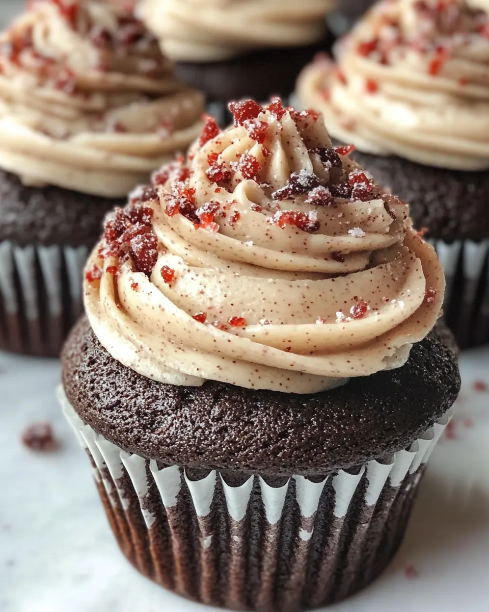 Classic Peppermint Mocha Cupcakes dish photo