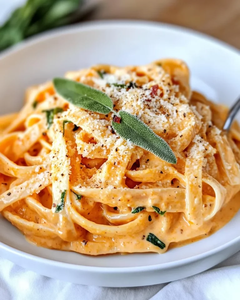 Homemade Pumpkin Sage Alfredo Pasta recipe photo