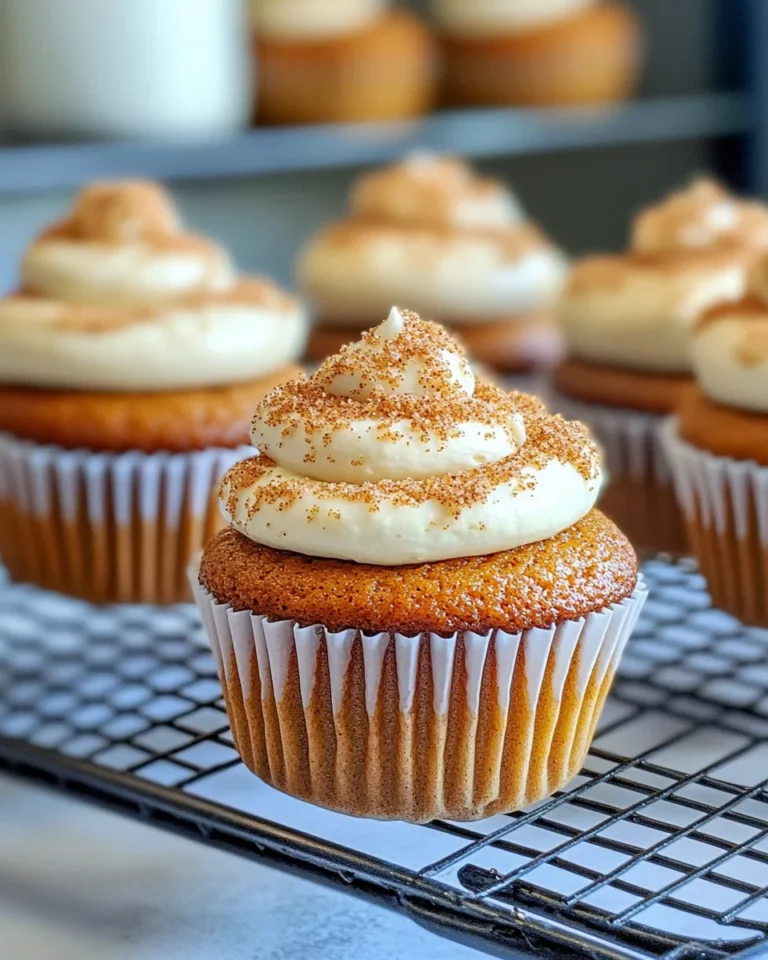 Homemade Pumpkin Spice Cupcakes with Frosting photo
