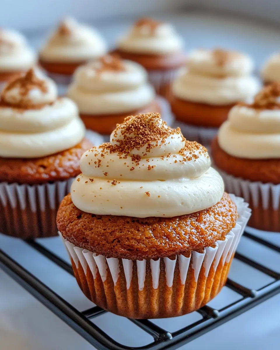 Easy Pumpkin Spice Cupcakes with Frosting dish photo