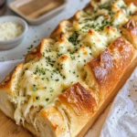 Homemade Roasted Garlic Cheese Stuffed Bread photo