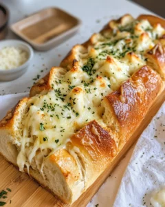 Homemade Roasted Garlic Cheese Stuffed Bread photo