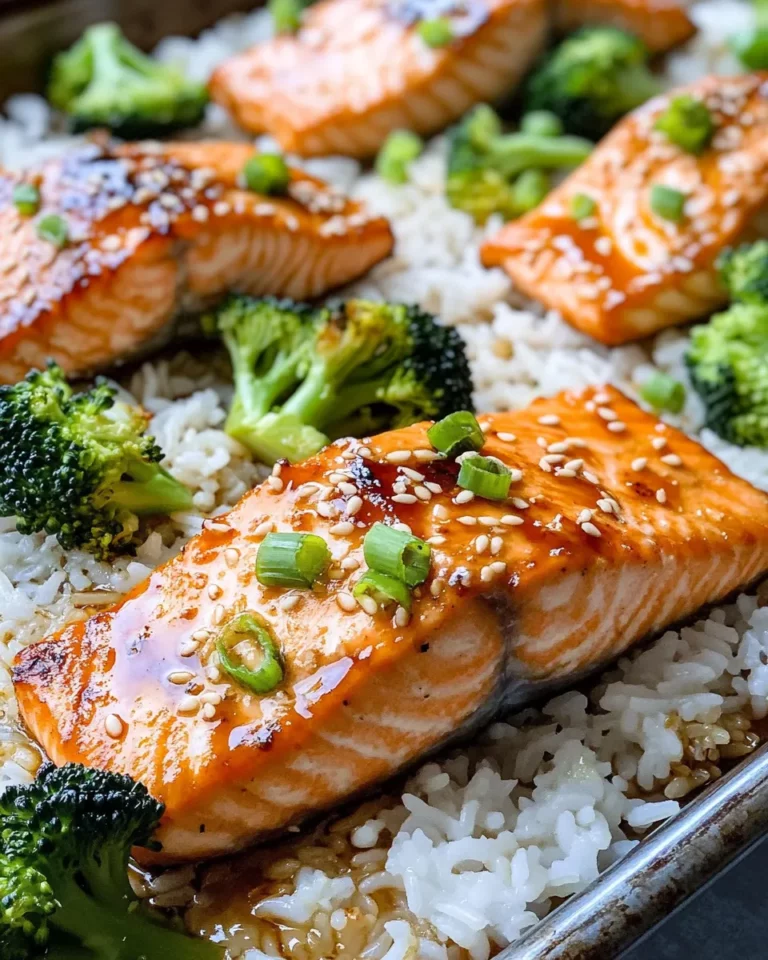 Homemade Sheet Pan Teriyaki Salmon with Rice recipe photo