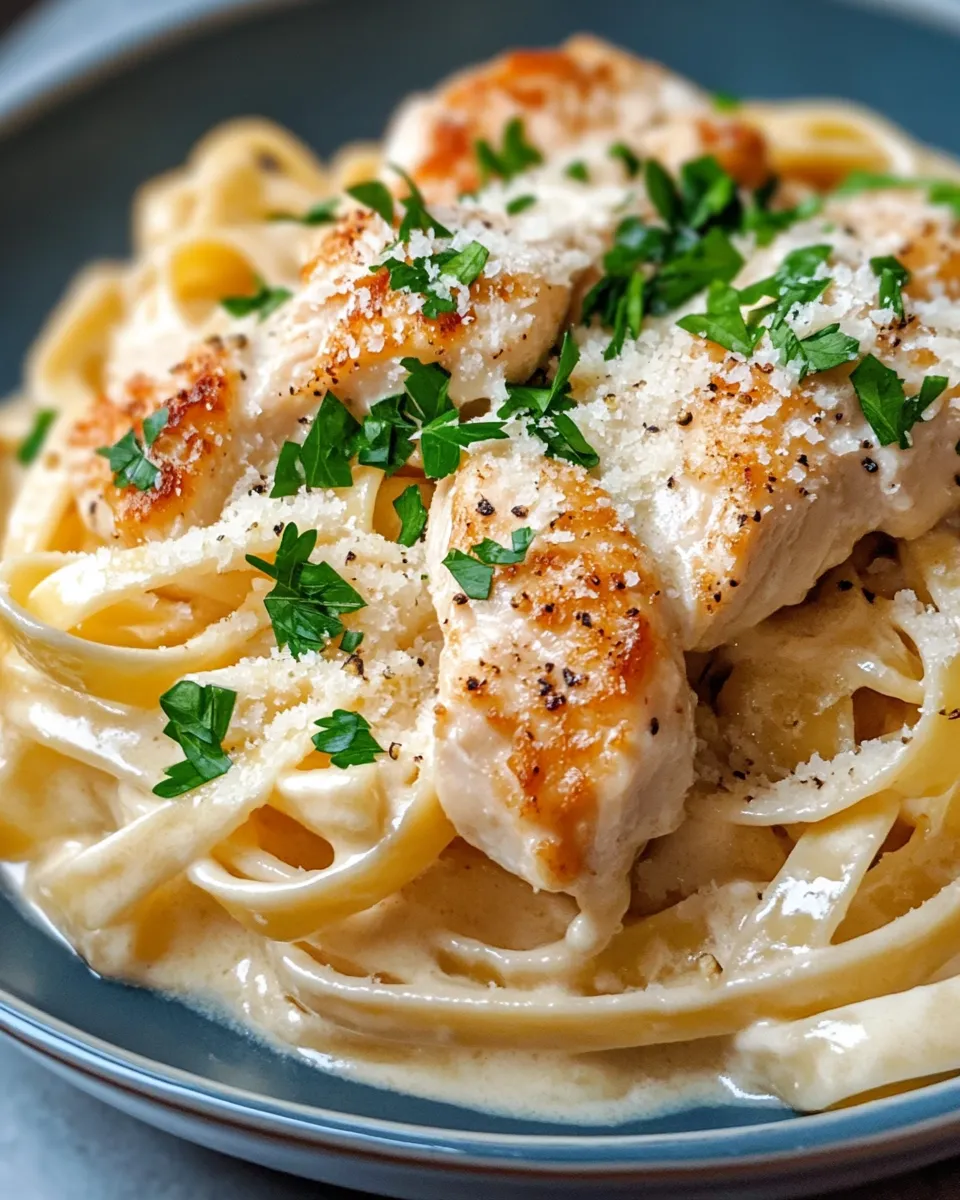 Classic Slow Cooker Creamy Chicken Alfredo dish photo
