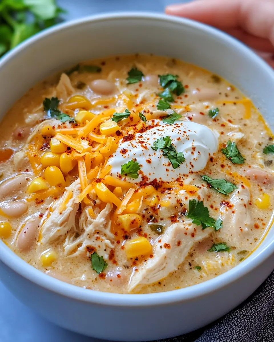 Classic Slow Cooker White Chicken Chili image