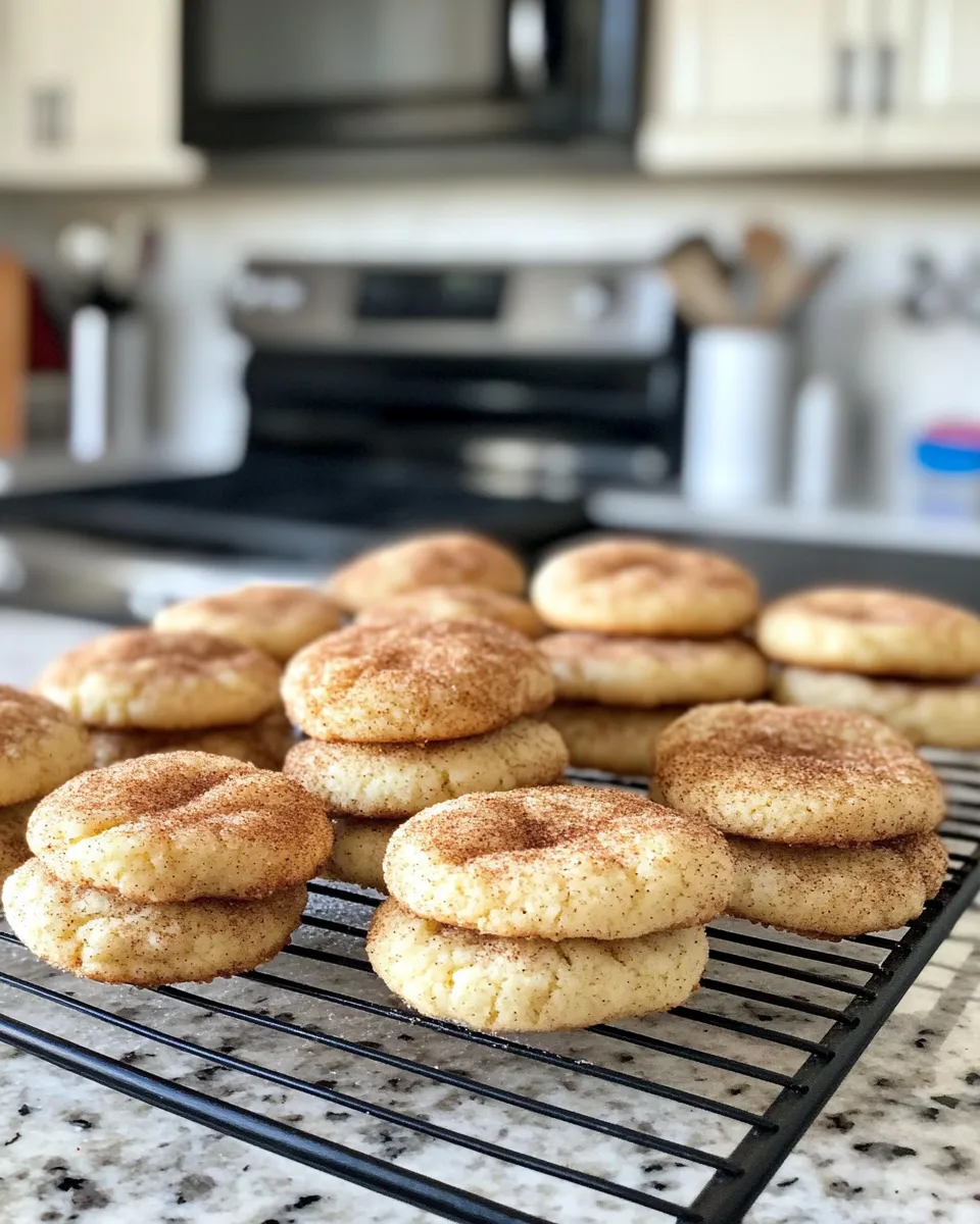 Classic Soft Snickerdoodle Cookies recipe image