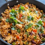 Homemade Spicy Chicken Burrito Rice Skillet photo