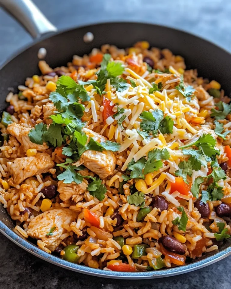 Homemade Spicy Chicken Burrito Rice Skillet photo