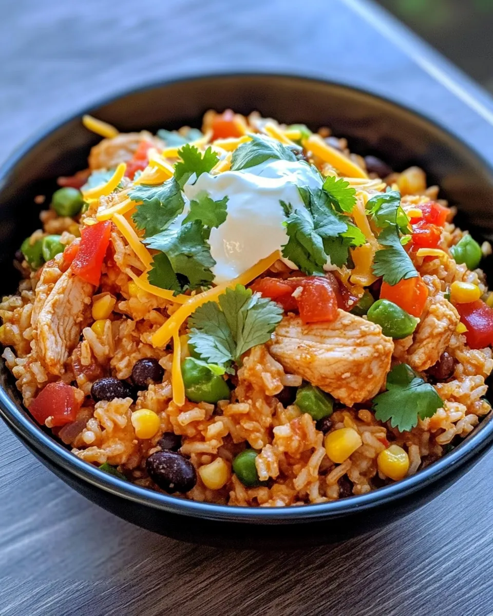 Classic Spicy Chicken Burrito Rice Skillet image