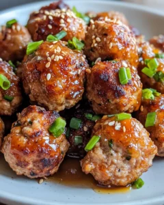 Homemade Sticky Orange Glazed Meatballs recipe photo