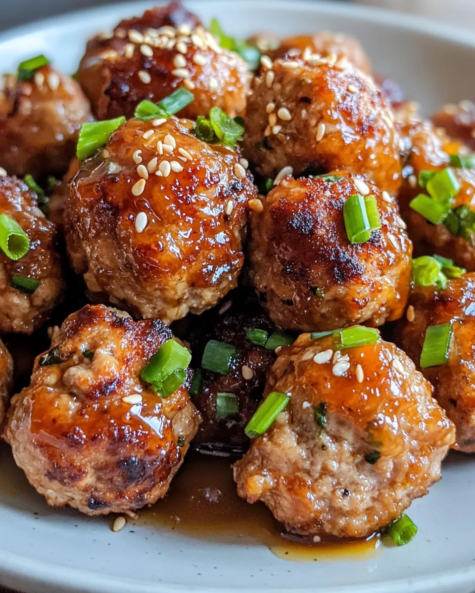 Homemade Sticky Orange Glazed Meatballs recipe photo
