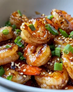 Homemade Sticky Sesame Garlic Shrimp photo