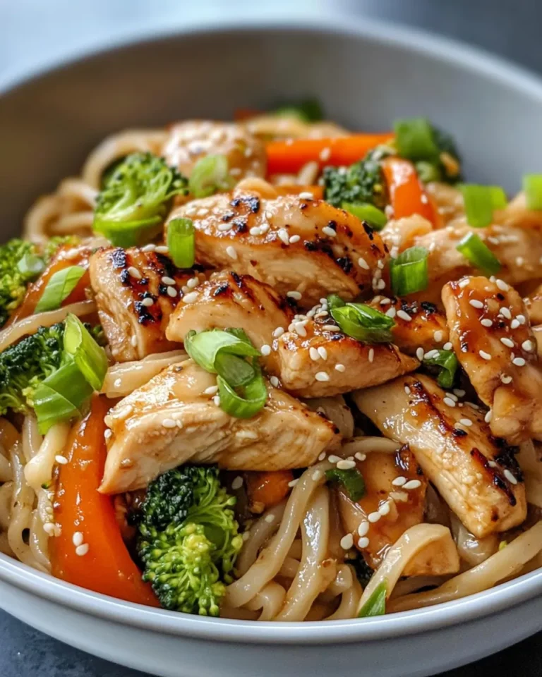 Homemade Sweet Chili Chicken Stir-Fry Noodles photo