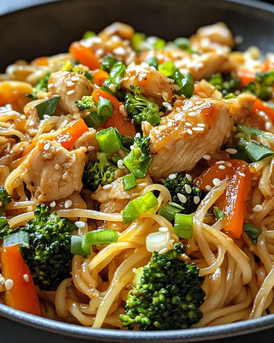 Classic Sweet Chili Chicken Stir-Fry Noodles image