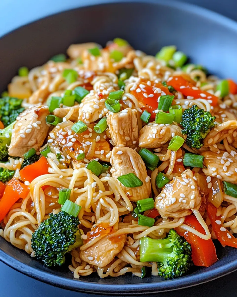 Easy Sweet Chili Chicken Stir-Fry Noodles recipe photo