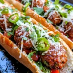 Homemade Sweet Chili Meatball Subs photo
