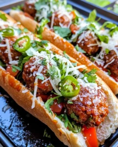 Homemade Sweet Chili Meatball Subs photo