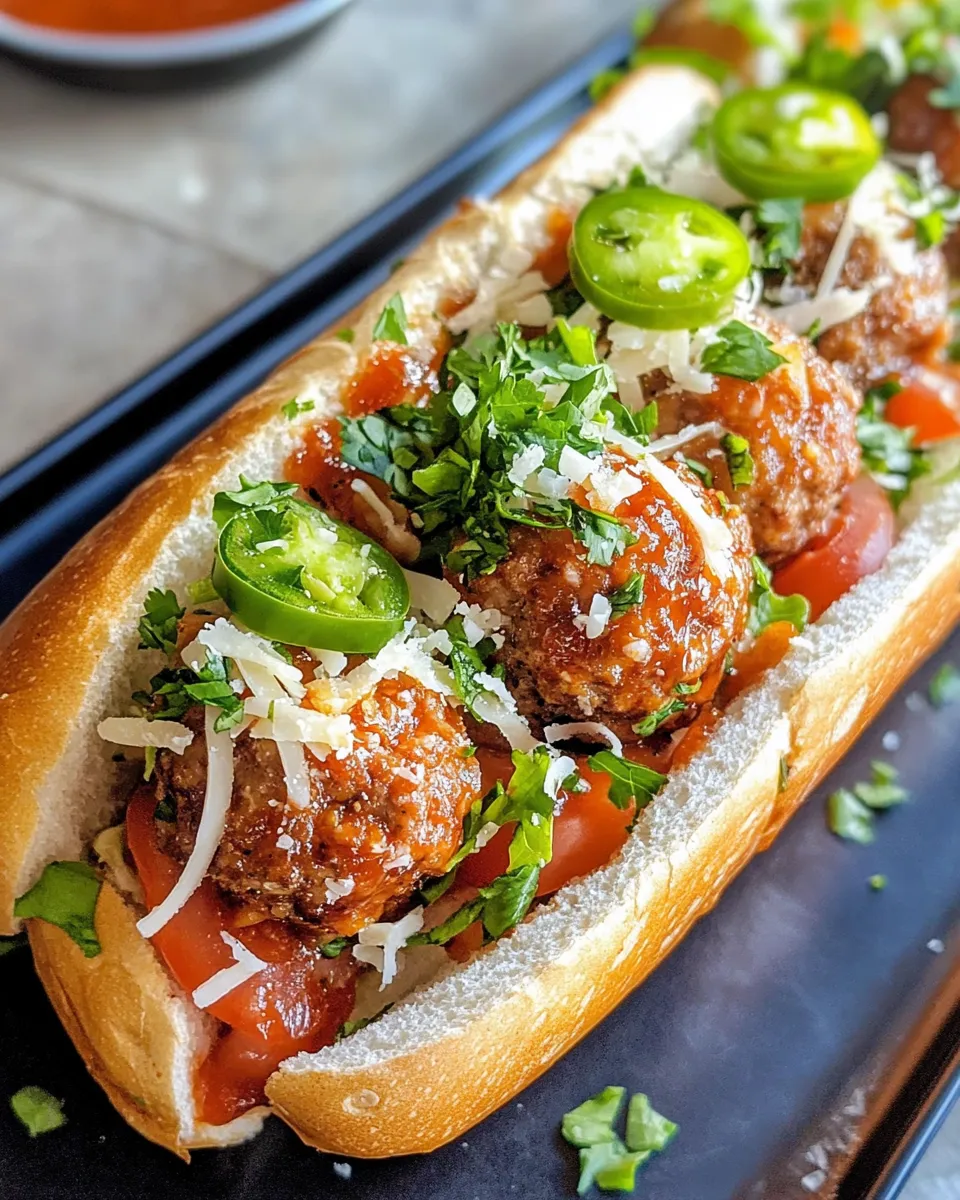 Easy Sweet Chili Meatball Subs recipe photo