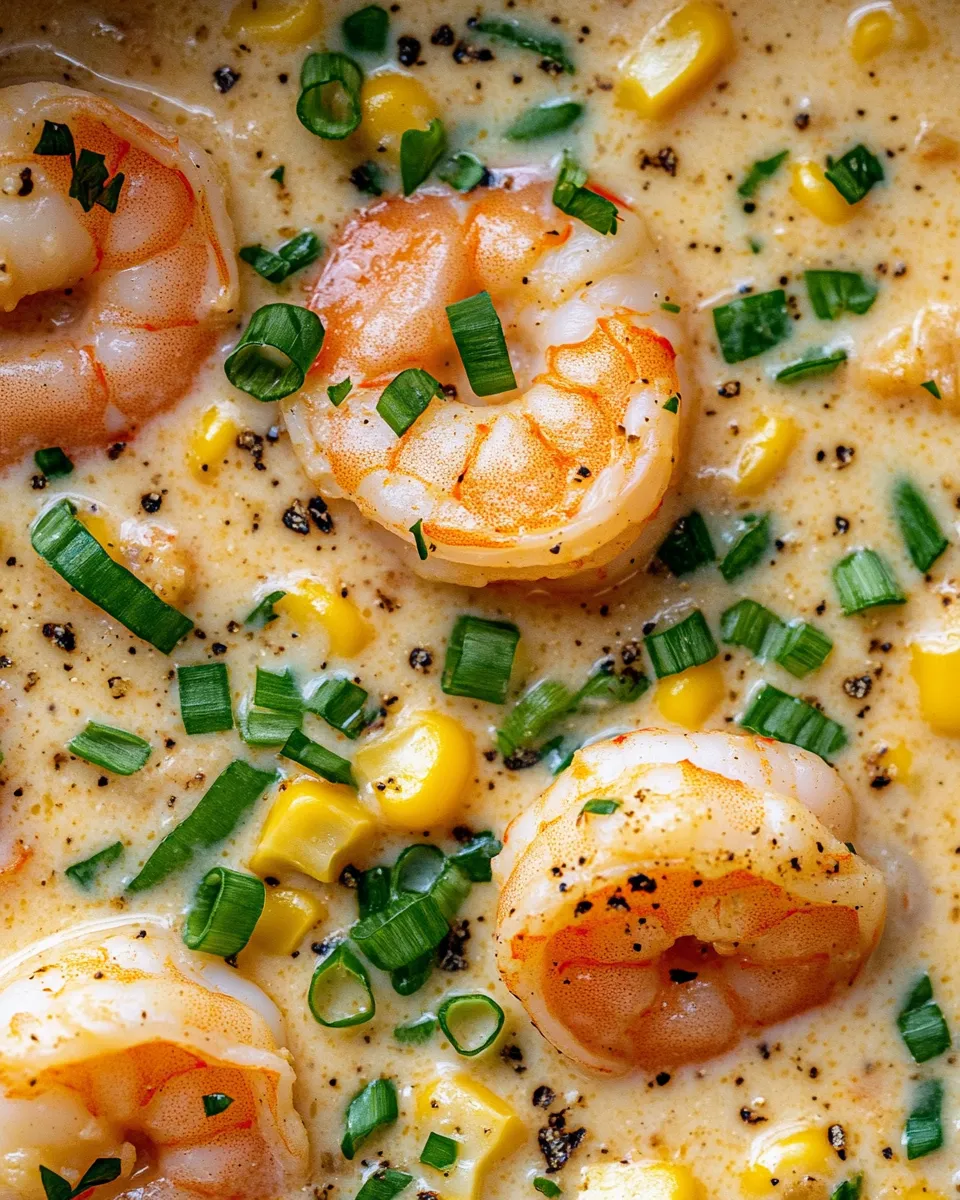 Homemade Sweet Corn and Shrimp Chowder photo